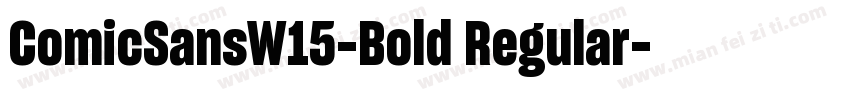 ComicSansW15-Bold Regular字体转换